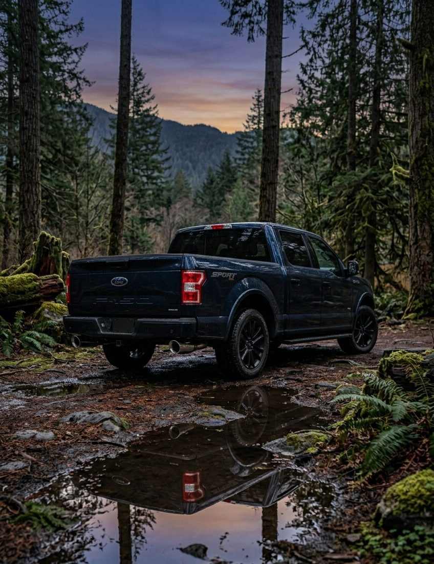 Ford F150 5.0L Coyote with aftermarket exhaust system upgrade